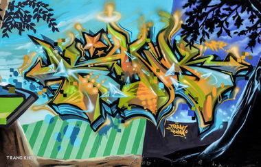 Graffiti Wall in Việt nam - Photo by TrangKhoa (2017)