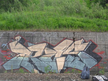 Graffiti Bombing in Murmansk - Photo by Tras1