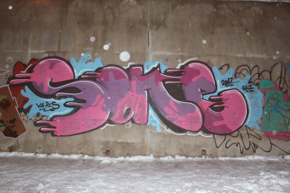 Graffiti Wall in Sofia - Photo by Trash - Sone (2013)