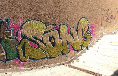 Graffiti Wall in Sofia - Photo by Trash - SONE (2013)
