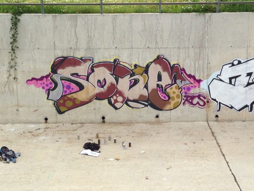 Graffiti Wall in SOFIA - Photo by Trash - SONE (2013)