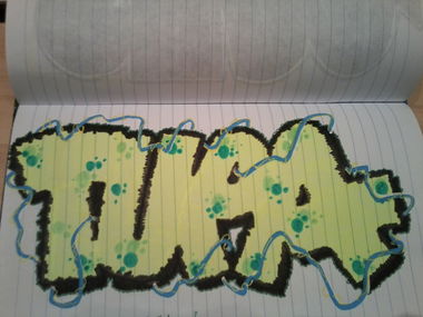 Graffiti Sketch - Photo by TrashLife - RIGA, LATIVA, TUPA (2014)