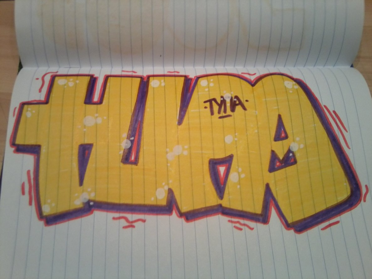 Graffiti Sketch - Photo by TrashLife - RIGA, LATVIA, TUPA (2014)