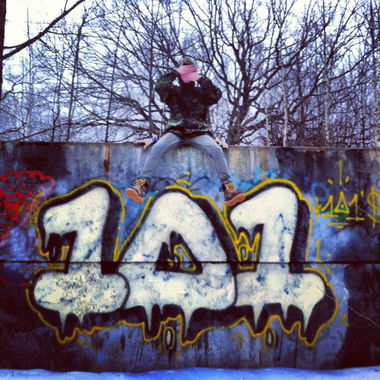 Graffiti Bombing - Photo by TrashLife - NASKE, TPS, 101 (2013)
