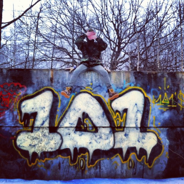 Graffiti Bombing - Photo by TrashLife - NASKE, TPS, 101 (2013)