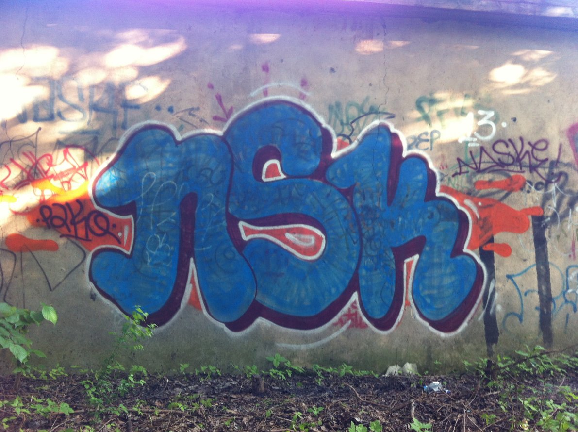 Graffiti Wall - Photo by TrashLife - NASKE, NSK, TUPA (2013)