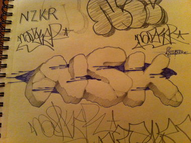 Graffiti Sketch - Photo by TrashLife - TUPA, TPS, LATVIA