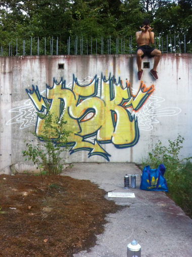 Graffiti Bombing - Photo by TrashLife - NASKE, NSK, TUPA (2014)