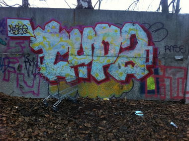 Graffiti Wall - Photo by TrashLife - NASKE, TUPA