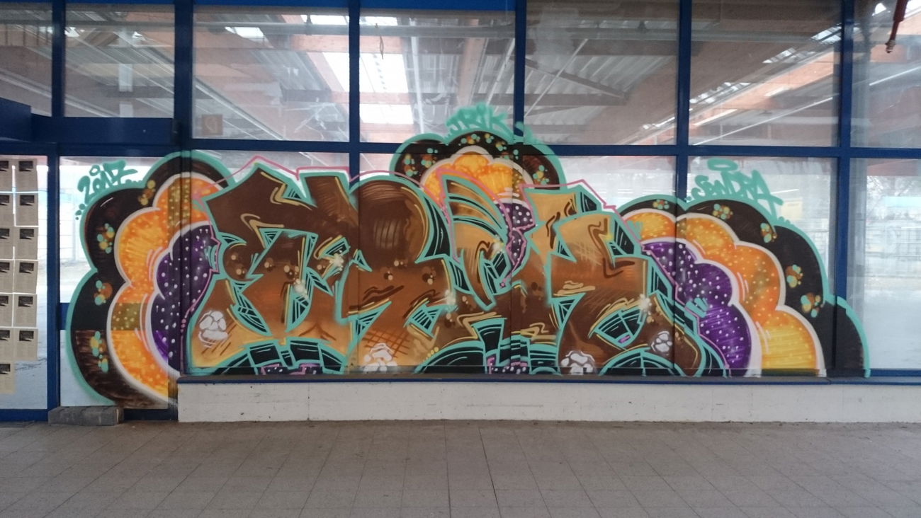 Graffiti Wall in Braunschweig - Photo by Trik8drei - SCHEIBENKLEISTER, Graffiti (2017)