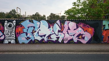 Graffiti Wall in Braunschweig  - Photo by Trik8drei - trik83, Graffiti, letterlove (2016)