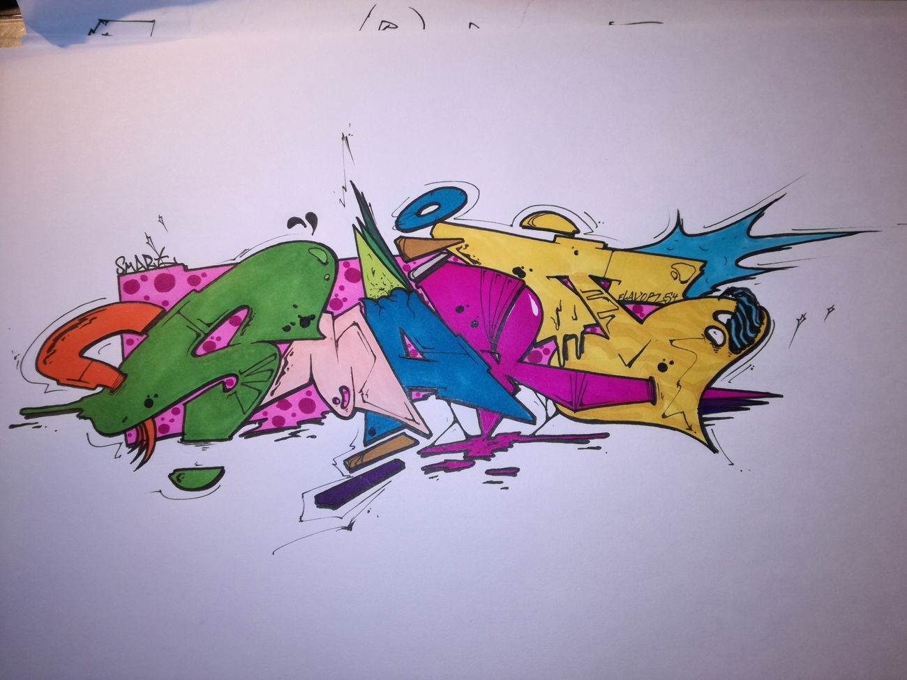 Graffiti Sketch - Photo by TrompeterPeter - Smart;, Flavor54
