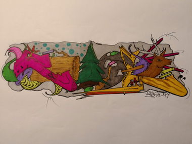 Graffiti Sketch - Photo by TrompeterPeter - Roast49, AGB, EWS