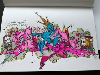 Graffiti Sketch - Photo by TrompeterPeter - Sucht;