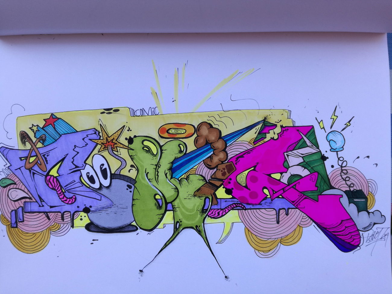 Graffiti Sketch - Photo by TrompeterPeter - Comic;, Flavor54;, Locals63;