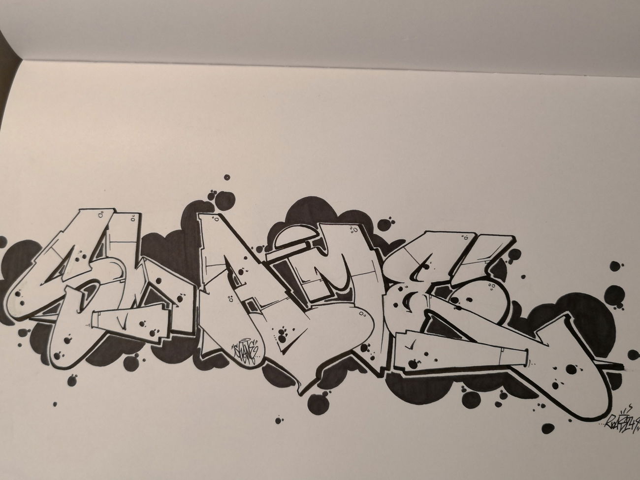 Graffiti Wall - Photo by TrompeterPeter - Shame, Roast49, AGB