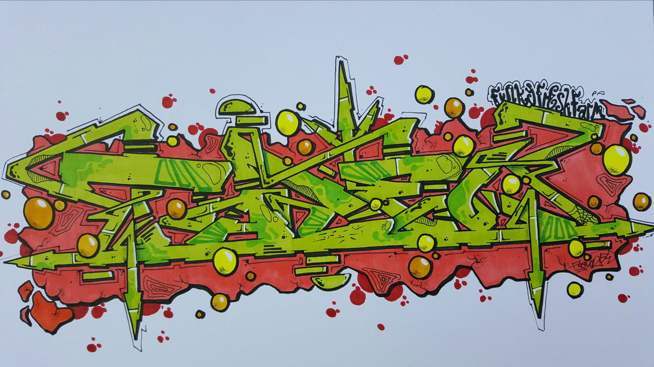 Graffiti Sketch - Photo by TrompeterPeter - Tadel;, Flavor;, FFF; (2016)