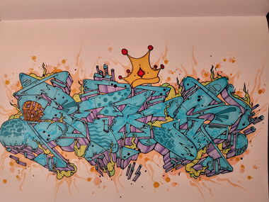 Graffiti Sketch - Photo by TrompeterPeter - Reks, Rex, Roast49