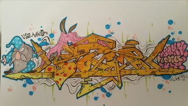 Graffiti Sketch - Photo by TrompeterPeter - Izm;, Sketch;, 54;