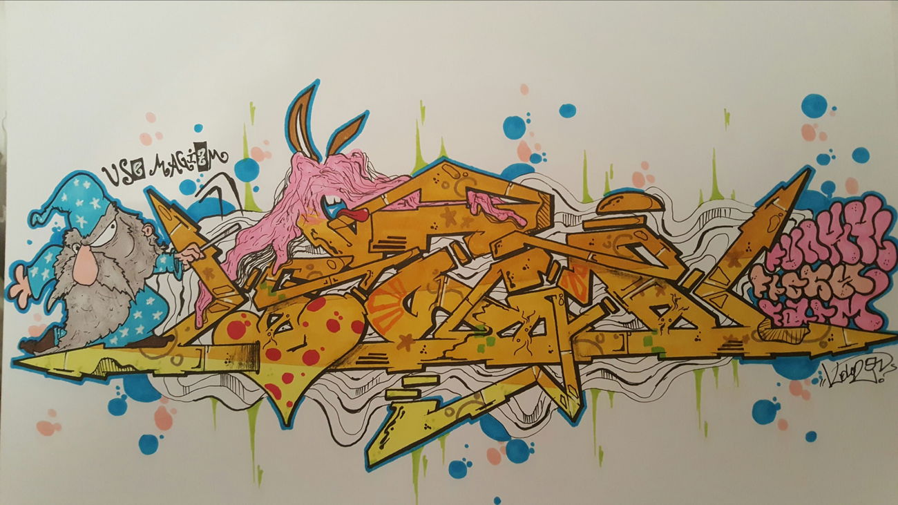 Graffiti Sketch - Photo by TrompeterPeter - Izm;, Sketch;, 54;
