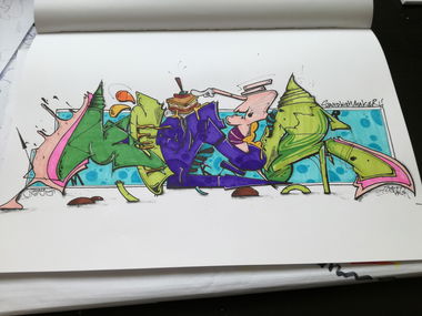 Graffiti Sketch - Photo by TrompeterPeter - Maker;, Sandwich;, Flavor54;