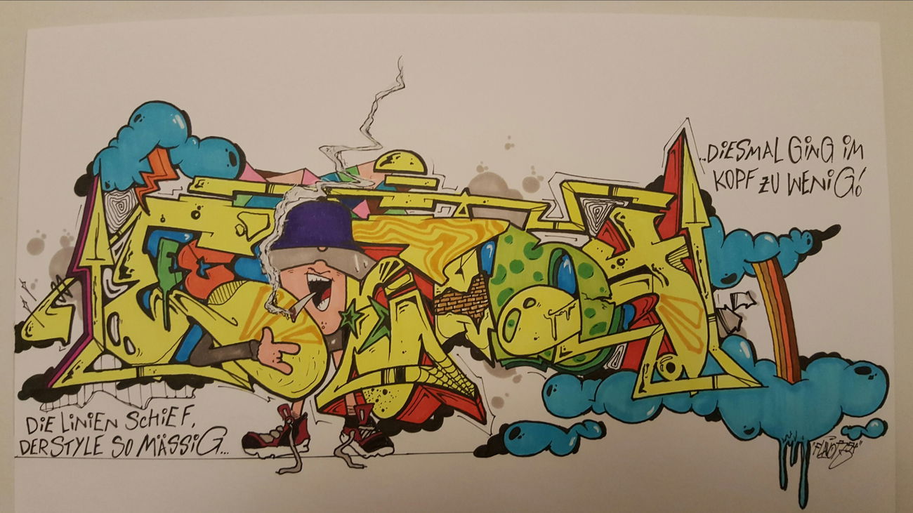 Graffiti Sketch - Photo by TrompeterPeter - Eosaby;, Flavor;, FFF; (2016)