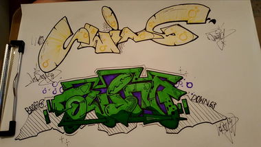 Graffiti Sketch - Photo by TrompeterPeter - Swing;, Sketch;, 54;