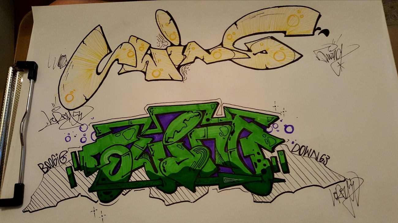 Graffiti Sketch - Photo by TrompeterPeter - Swing;, Sketch;, 54;