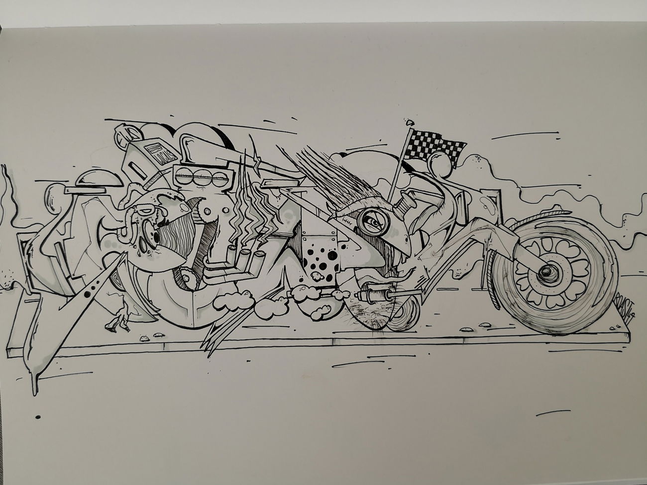 Graffiti Sketch - Photo by TrompeterPeter - Power, Sketchbattle, Roast49