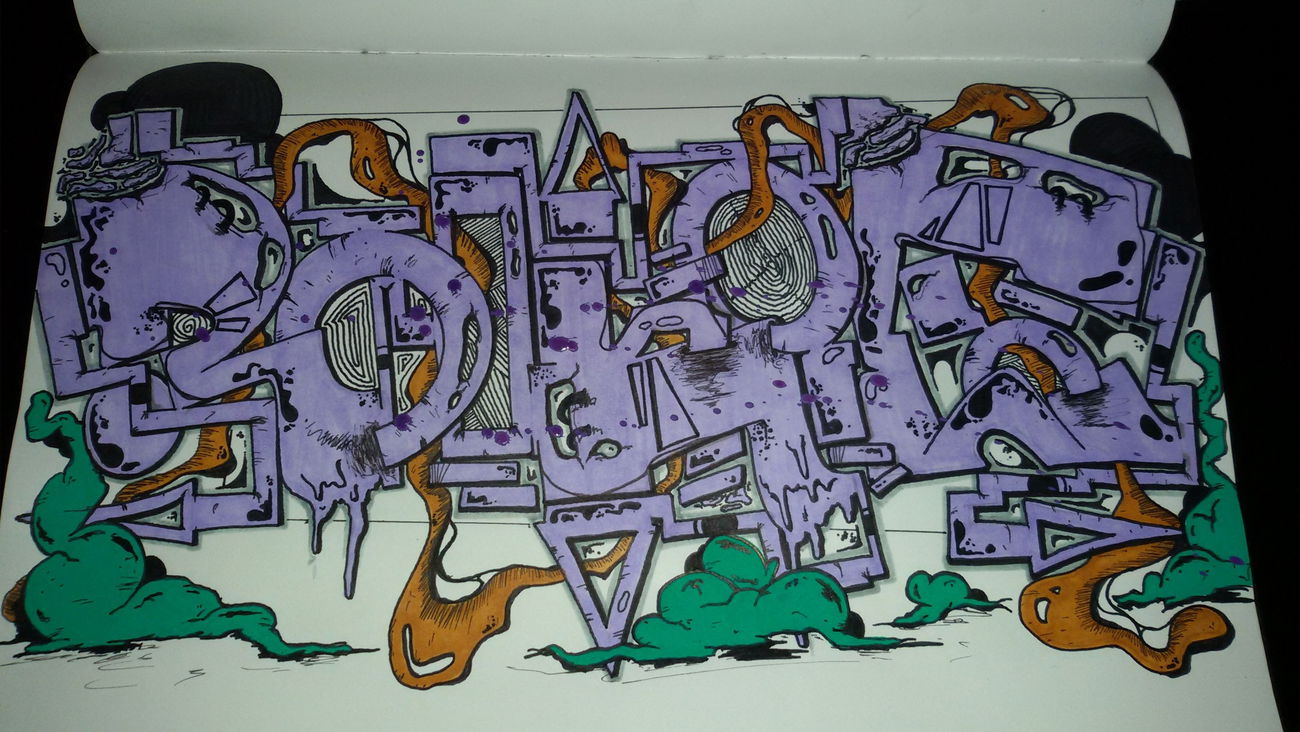 Graffiti Sketch - Photo by TrompeterPeter - Poesie54;, S54;, GG;