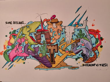 Graffiti Sketch - Photo by TrompeterPeter - Easy, Writers, EWS