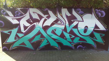 Graffiti Wall in Hamburg  - Photo by Tron - stevo (2016)