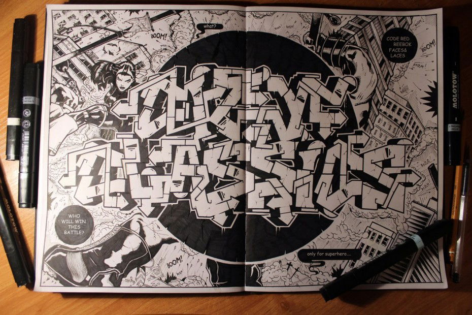 Graffiti Sketch - Photo by Trosone