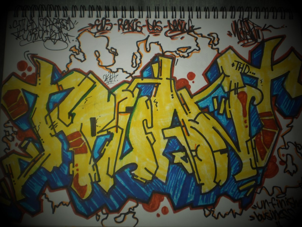 Graffiti Sketch - Photo by TruantTHD - truant.thd, deow, denz1 (2014)