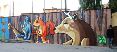 Graffiti Wall in Bydgoszcz - Photo by TrueBob - True, Bob, Poland