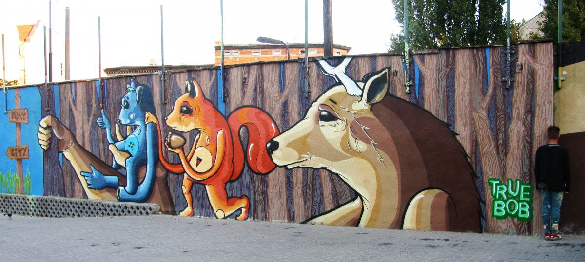 Graffiti Wall in Bydgoszcz - Photo by TrueBob - True, Bob, Poland