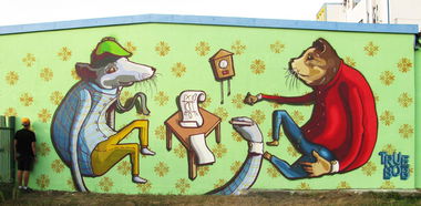 Graffiti Wall in Bydgoszcz - Photo by TrueBob - True, Bob, Poland