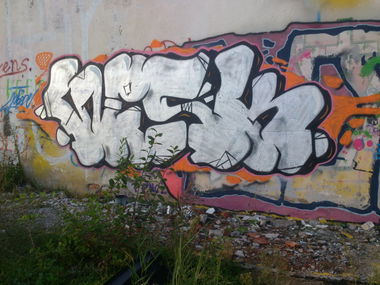 Graffiti Bombing in Ko?obrzeg - Photo by TrueGame