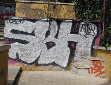 Graffiti Bombing in Lloret de Mar - Photo by TrueGame - SBH, CREW, Penak (2014)