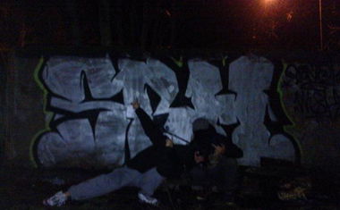 Graffiti Bombing in Ko?obrzeg - Photo by TrueGame - Train-Line