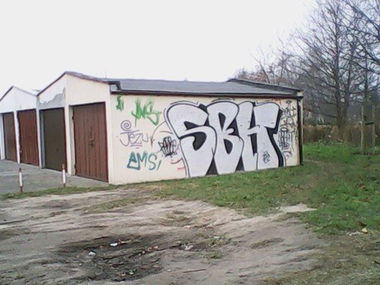 Graffiti Bombing in Ko?obrzeg - Photo by TrueGame - SBH, CREW