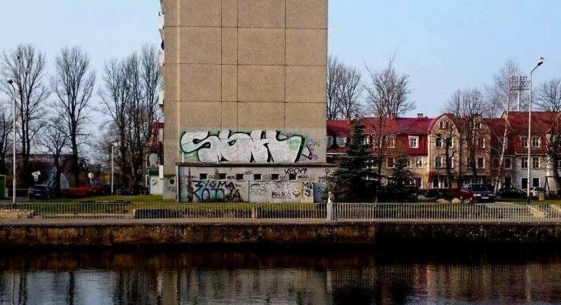 Graffiti Bombing in Ko?obrzeg - Photo by TrueGame - Penak, Wisk, YO:SUIA (2015)
