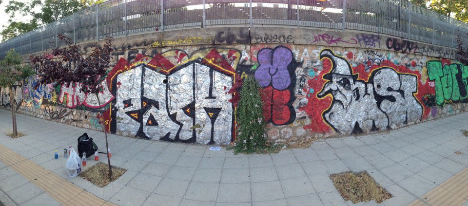 Graffiti Wall in Marousi - Photo by TrumsTa - trumsta, loke (2013)