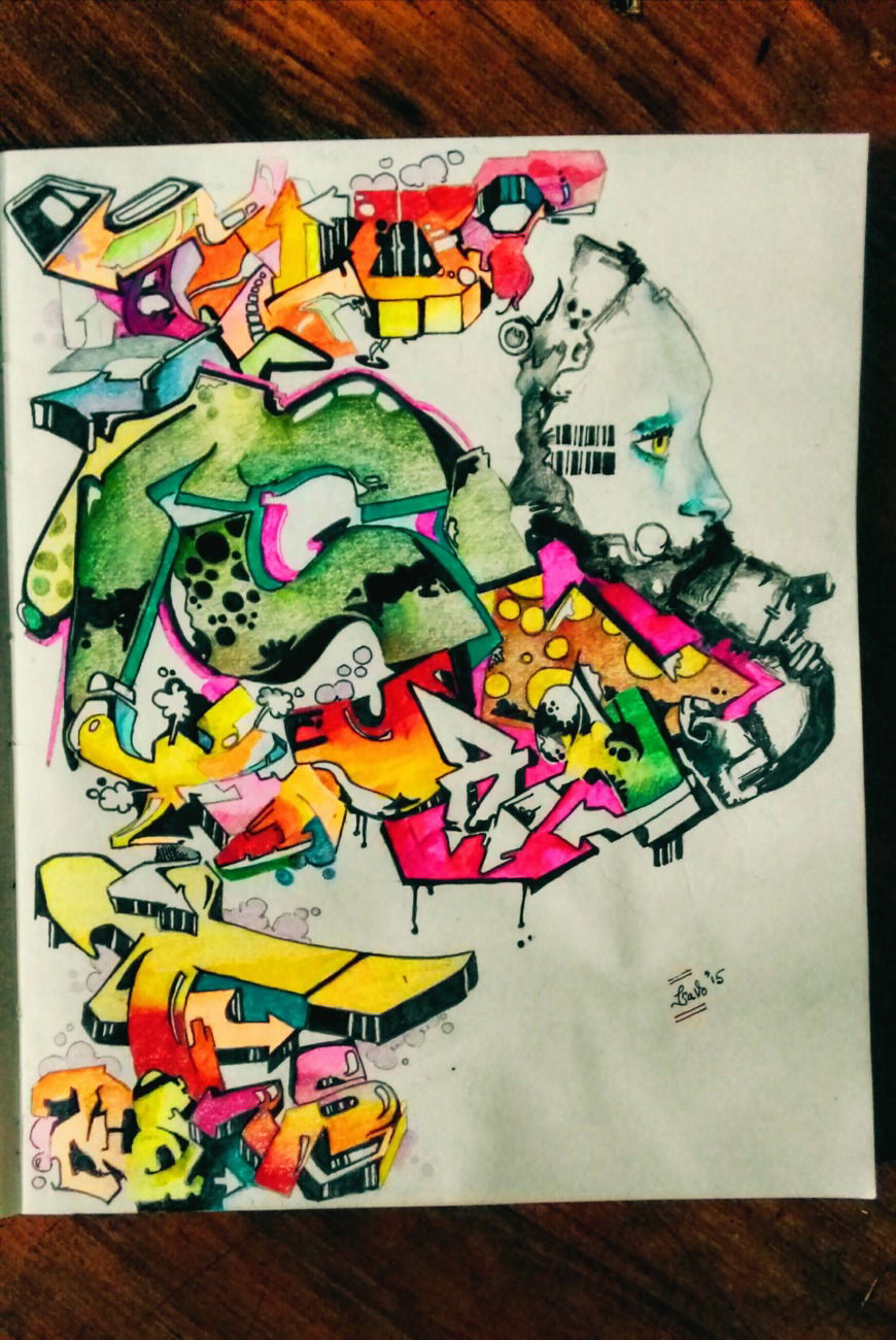 Graffiti Sketch - Photo by Tsavo - Tsavotype, firsts (2015)