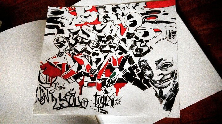 Graffiti Sketch - Photo by Tsavo - freestyle, monochrome, vendetta