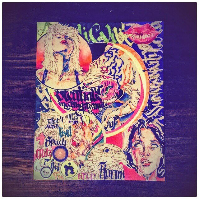 Graffiti Photo by Tsavo - women, cats, animals