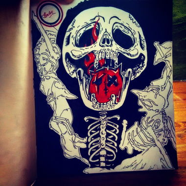 Graffiti Sketch - Photo by Tsavo - skeletalsketch, graff, simplechromes