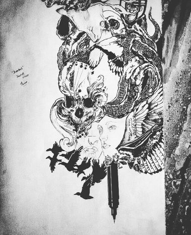 Graffiti Sketch - Photo by Tsavo - ink, sanstype, black