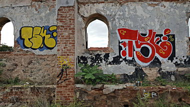 Graffiti Wall in Stavroupoli - Photo by Tsk (2015)