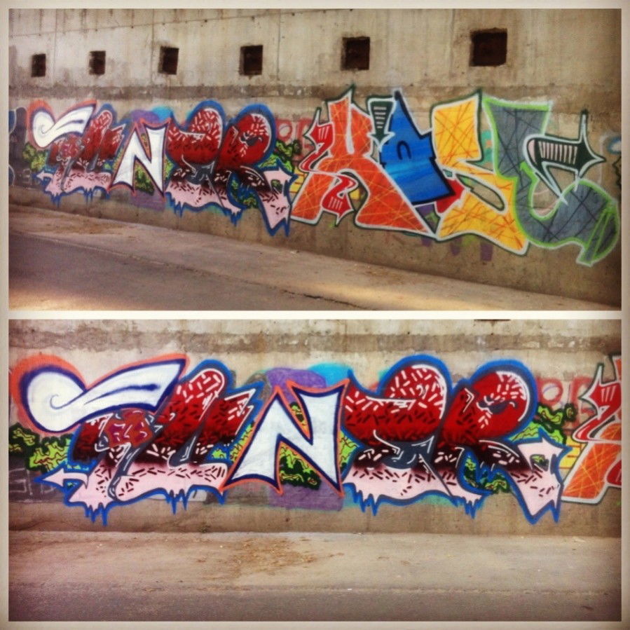 Graffiti Bombing in Moscow - Photo by Tuner_FLS - Fls